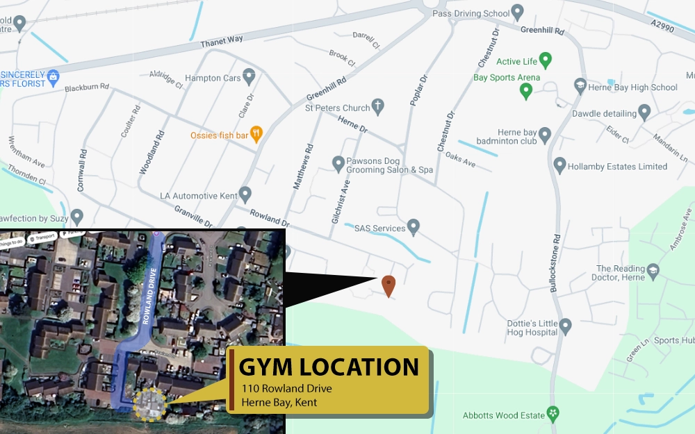 Gym location - 110 Rowland Drive, Herne Bay